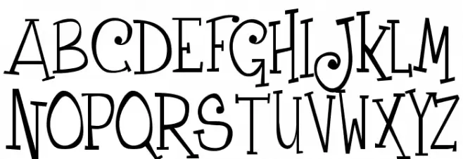 Grenouille フォント 大文字