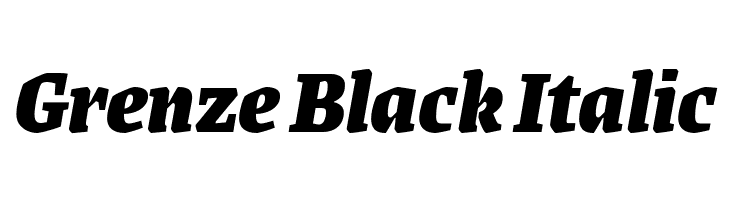Grenze Black Italic  नि: शुल्क फ़ॉन्ट्स डाउनलोड
