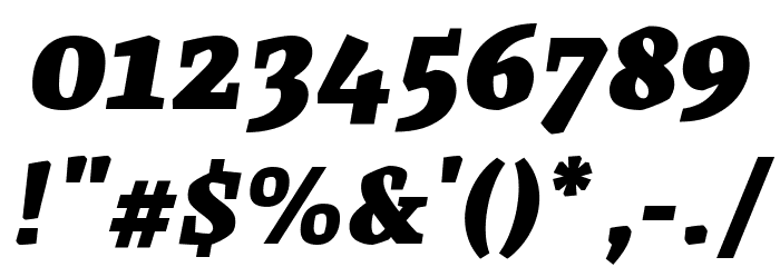 Grenze Black Italic Font OTHER CHARS