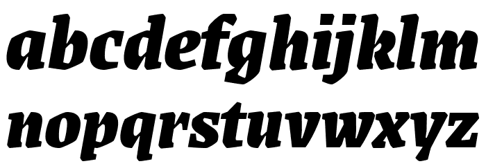 Grenze Black Italic Font LOWERCASE