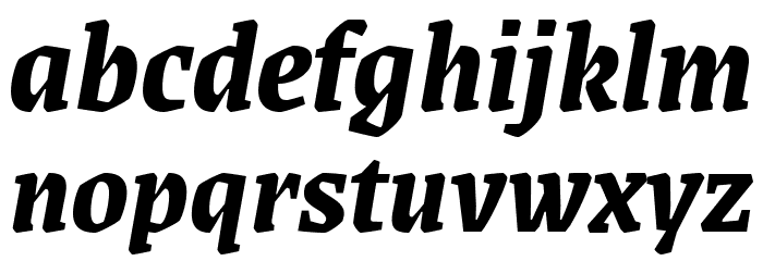 Grenze Bold Italic Font LOWERCASE