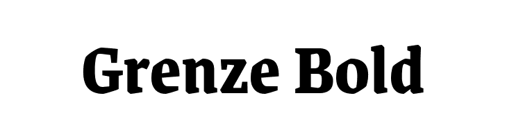 Grenze Bold Font