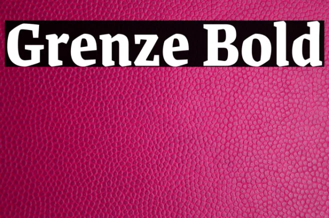 Grenze Bold Example 1