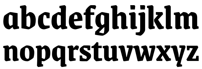 Grenze Bold Font LOWERCASE