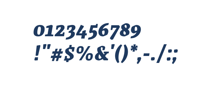 Grenze ExtraBold Italic Other Characters