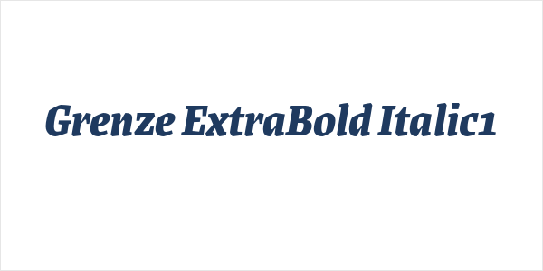 Grenze ExtraBold Italic1 Logo