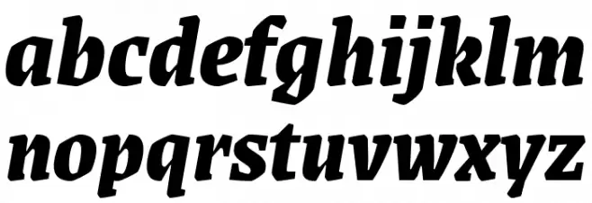 Grenze ExtraBold Italic Fuentes MINÚSCULAS