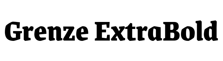 Grenze ExtraBold Font