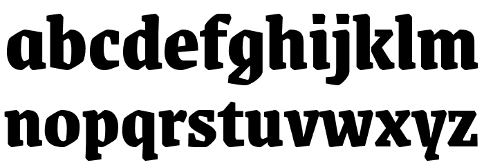 Grenze ExtraBold Font LOWERCASE