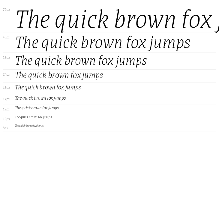 Grenze ExtraLight Italic Waterfall