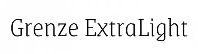 Grenze ExtraLight  baixar fontes gratis