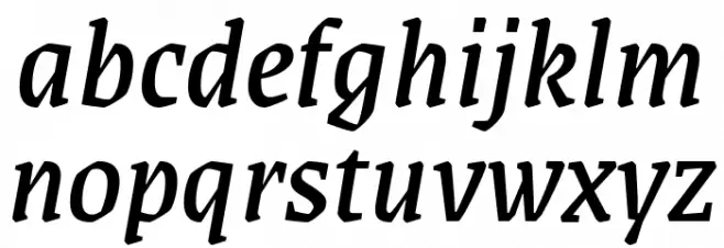Grenze Italic Caratteri MINUSCOLO