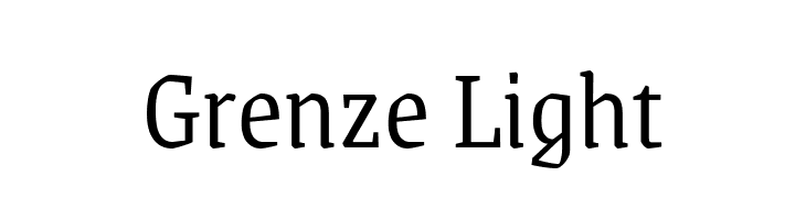 Grenze Light Font