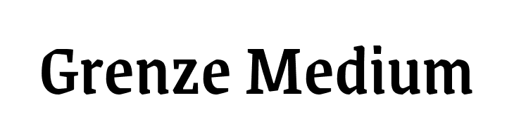 Grenze Medium Font
