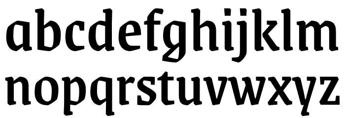 Grenze Medium Font LOWERCASE