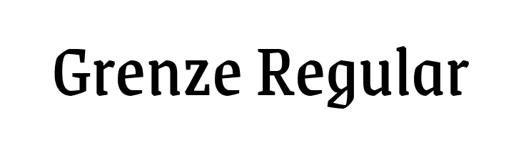 Grenze Regular Font