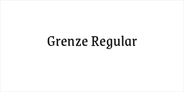 Grenze Regular Logo