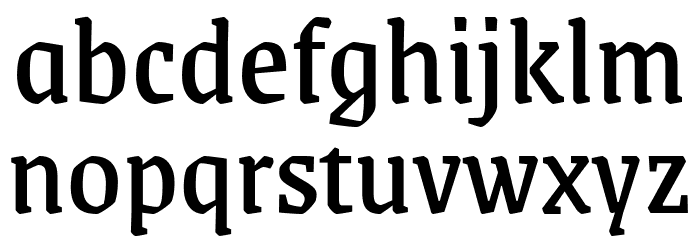Grenze Regular Font LOWERCASE