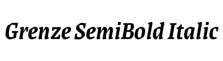 Grenze SemiBold Italic  baixar fontes gratis