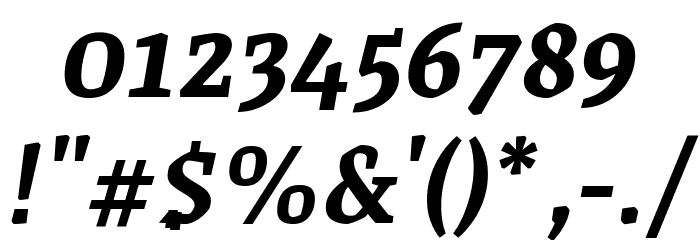 Grenze SemiBold Italic Font OTHER CHARS