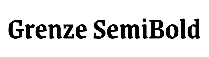 Grenze SemiBold Font