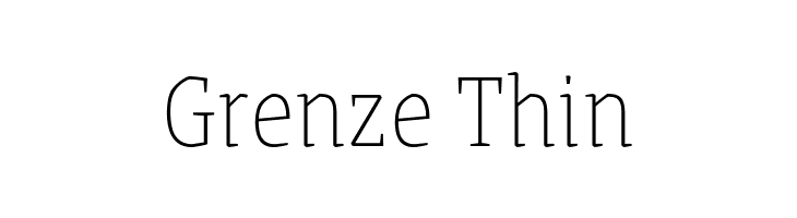 Grenze Thin  Frei Schriftart Herunterladen