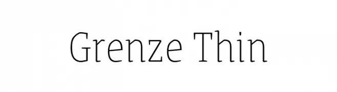 Grenze Thin  baixar fontes gratis