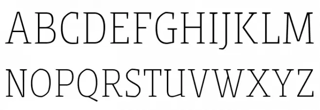 Grenze Thin Schriftart Groß