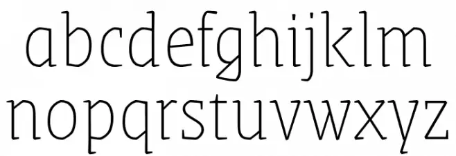 Grenze Thin خط أحرف صغيرة