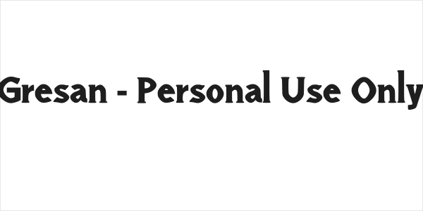 Gresan - Personal Use Only Logo