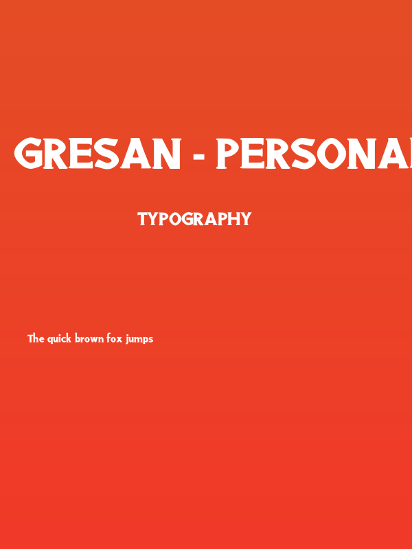 Gresan - Personal Use Only Poster