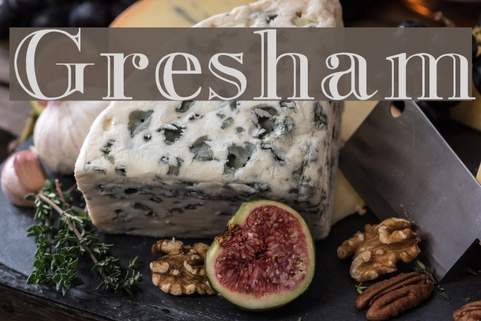 Gresham Font examples