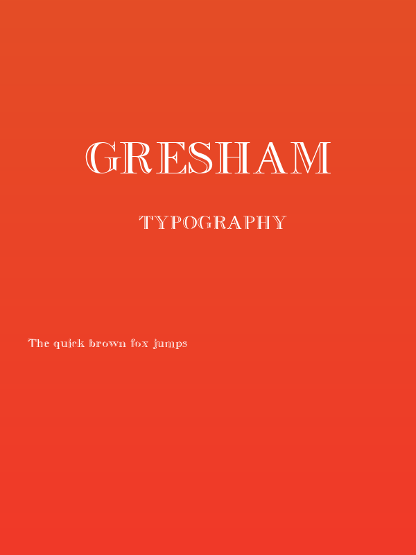 Gresham Poster