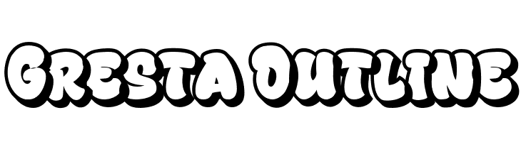 Gresta Outline  font caratteri gratis