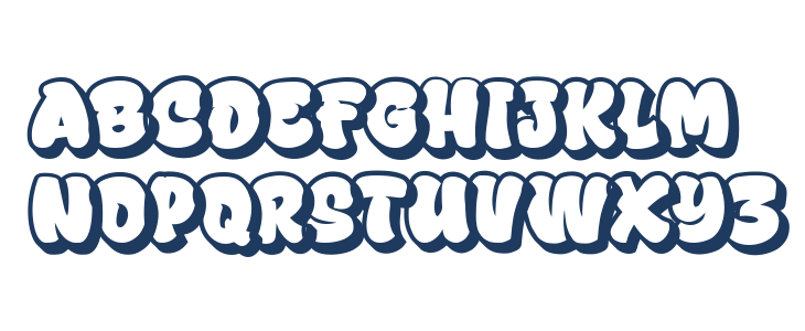 Gresta Outline Lowercase