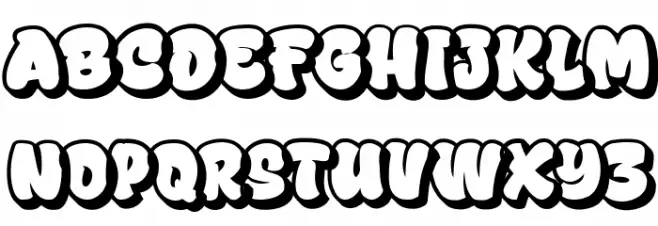 Gresta Outline Caratteri MINUSCOLO