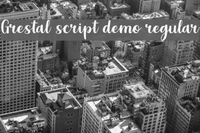Grestal Script DEMO Regular Font examples