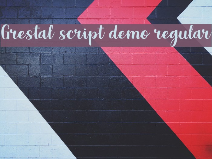 Grestal Script DEMO Regular Font examples