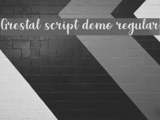 Grestal Script DEMO Regular Font examples