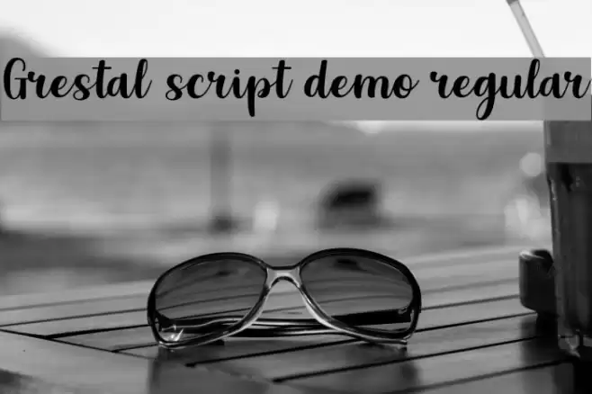 Grestal Script DEMO Regular Font examples
