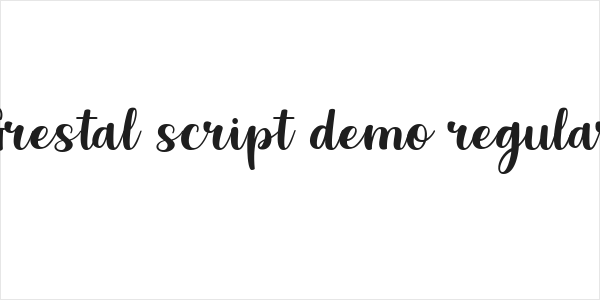 Grestal Script DEMO Regular Logo