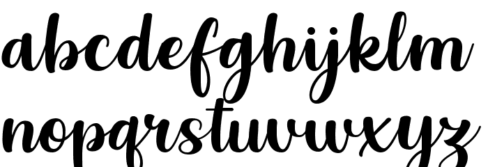 Grestal Script DEMO Regular Font LOWERCASE