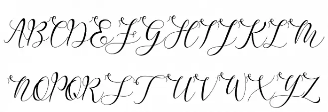 Gresthine 字体 大写