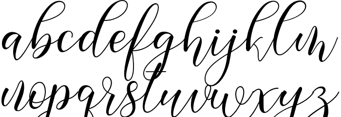 Gresya Font LOWERCASE