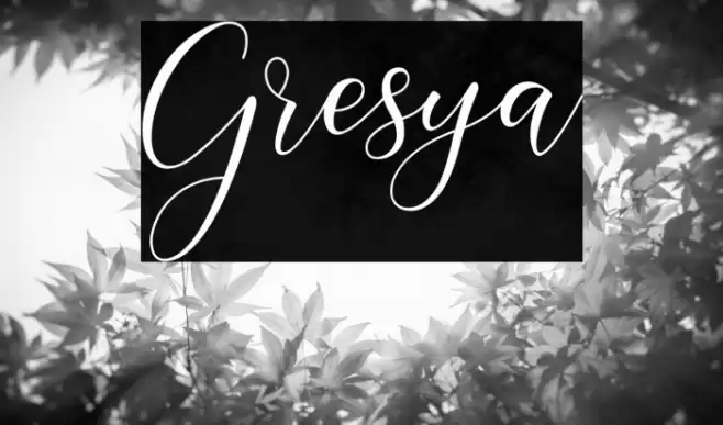 Gresya Font examples