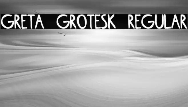 Greta Grotesk Regular Font examples