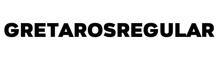 Gretaros Regular  font caratteri gratis