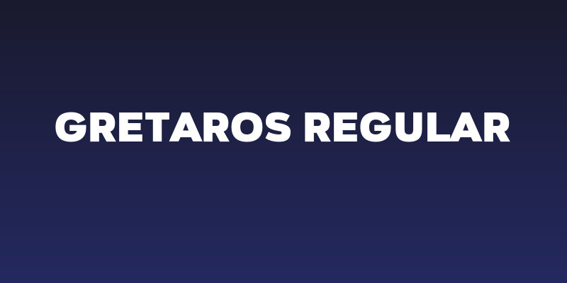 Gretaros Regular Social Header