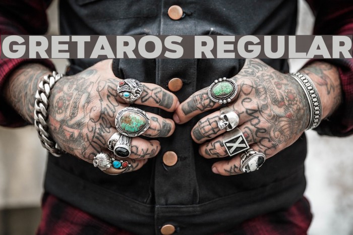 Gretaros Regular Font examples