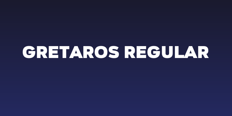 Gretaros Regular Social Header